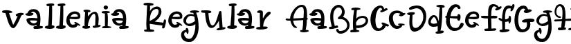 vallenia Regular font