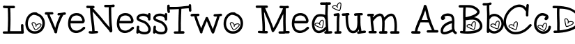 LoveNessTwo Medium font