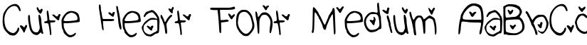 Cute_Heart_Font Medium font