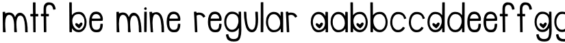 MTF Be Mine Regular font