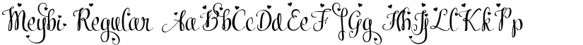 Meybi Regular font