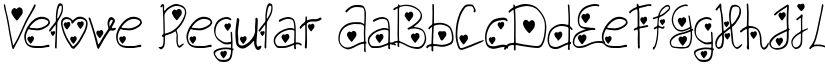 Velove Regular font