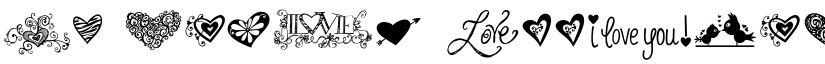 KG Heart Doodles Regular font