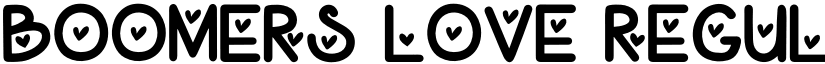 Boomers Love Regular font