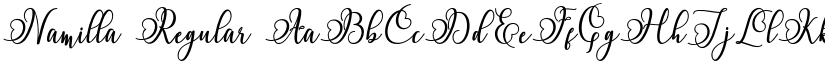 Namilla Regular font