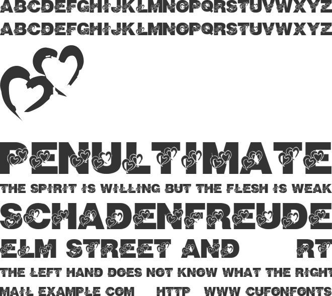 LMS School Girl Crush font preview