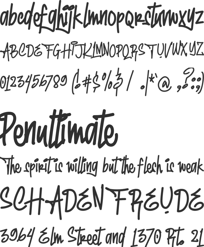 My Fox font preview