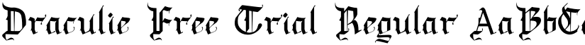 Draculie Free Trial Regular font