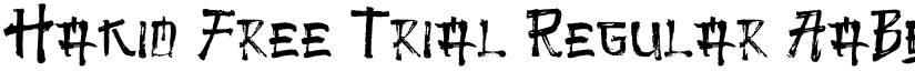 Hakio Free Trial Regular font