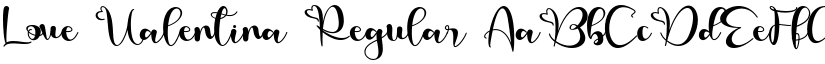Love Valentina Regular font