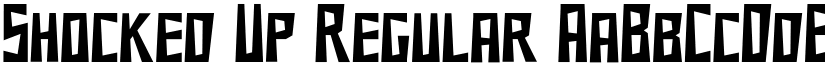 Shocked Up Regular font