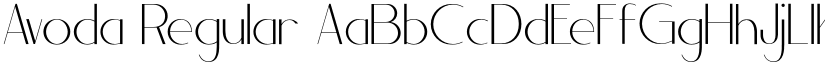 Avoda Regular font