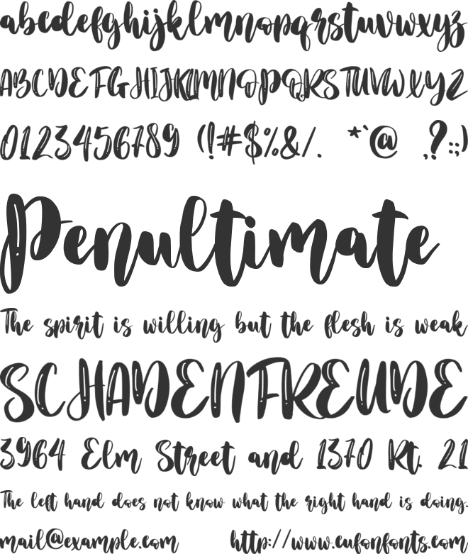 Merijola - personal use font preview