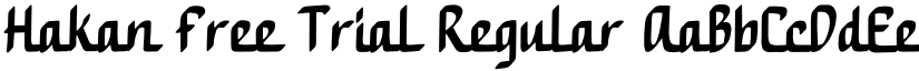 Hakan Free Trial Regular font