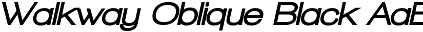Walkway Oblique Black font