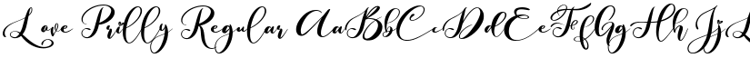 Love Prilly Regular font