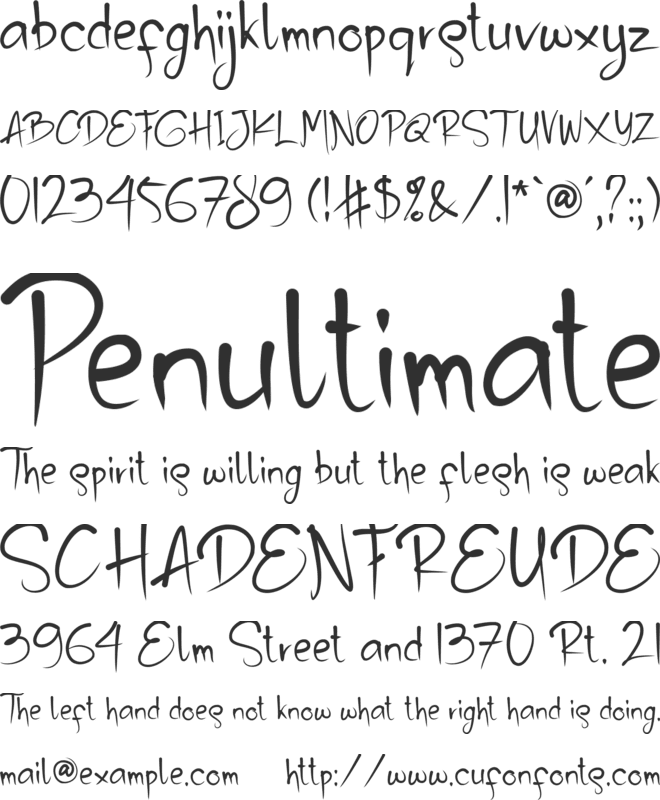 Monster Demit font preview