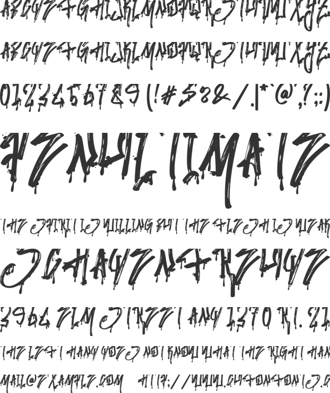 Stronger Megatron font preview