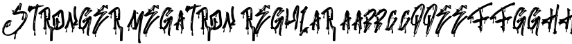 Stronger Megatron Regular font