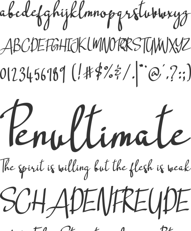 Riding Monday font preview