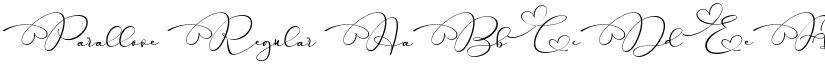 Parallove Regular font