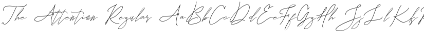 The Attention Regular font