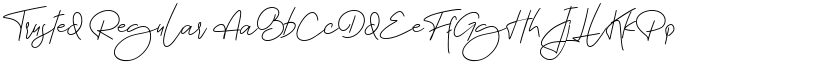 Trusted Regular font