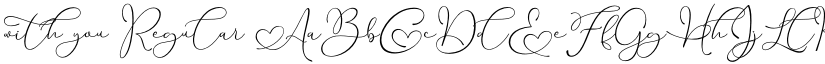 with you Regular font