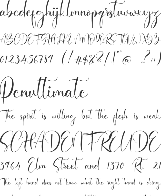 Baisley font preview