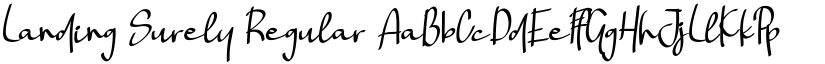 Landing Surely Regular font