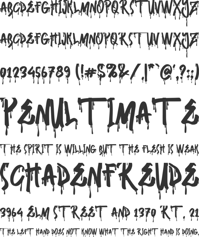 Skater Boys Gravity font preview