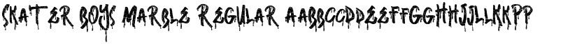Skater Boys Marble Regular font