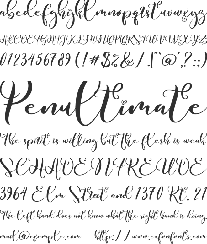 Bolognese font preview