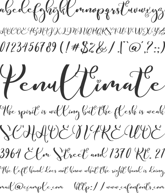 Bolognese font preview