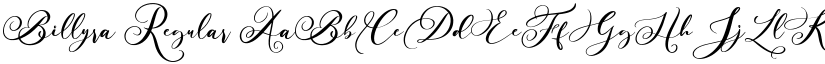 Billyra Regular font
