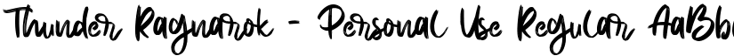 Thunder Ragnarok - Personal Use Regular font
