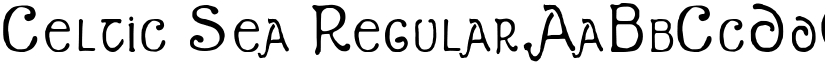 Celtic Sea Regular font