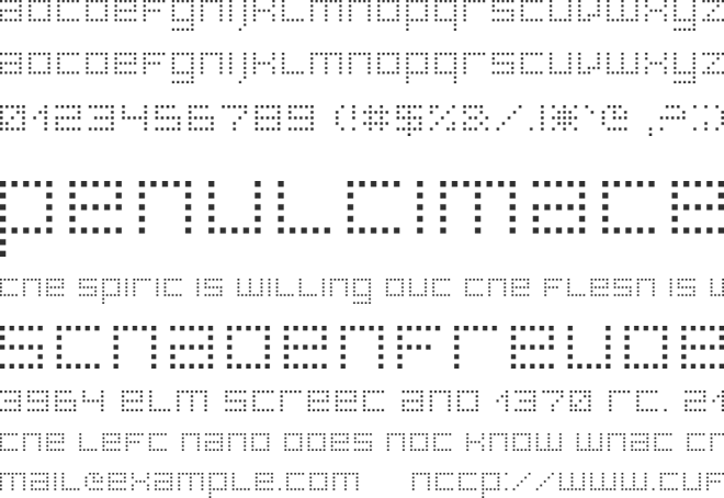 Superpoint font preview
