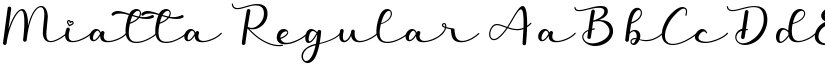 Miatta Regular font