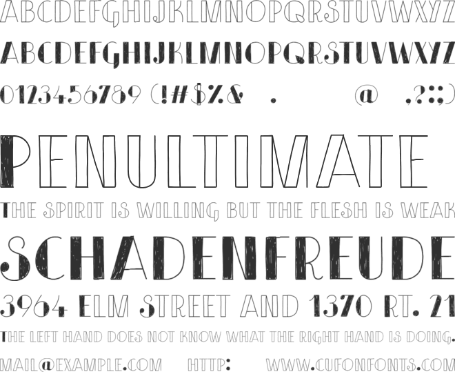 iceBEAR font preview