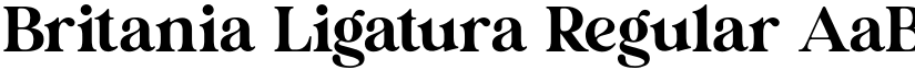 Britania Ligatura Regular font