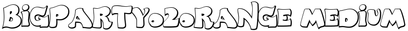 BigPartyO2Orange Medium font