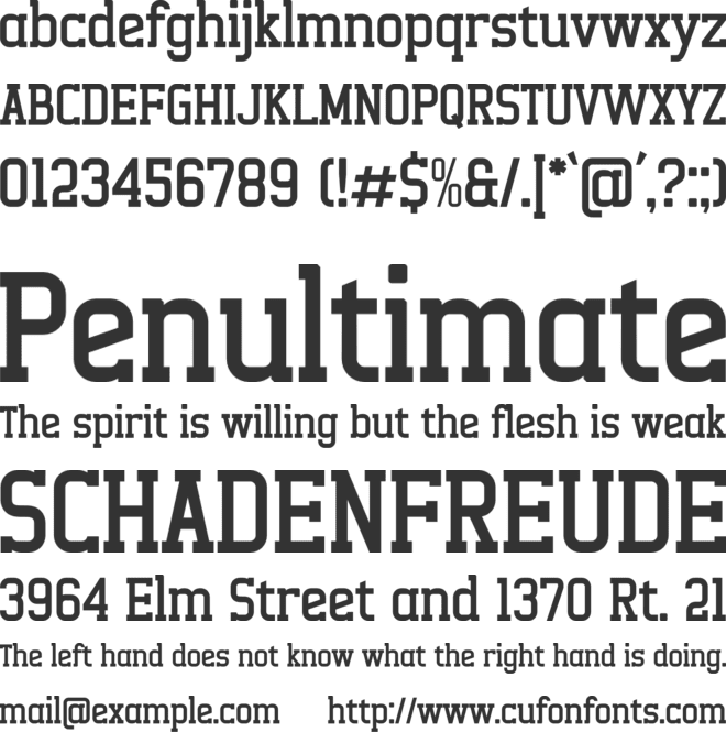 Alexside font preview