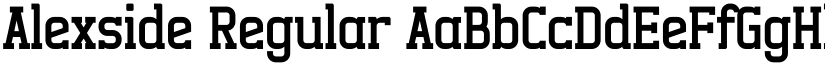 Alexside Regular font