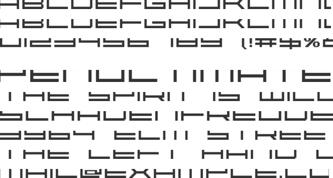 Abstract font preview