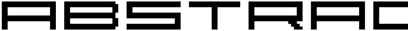 Abstract font