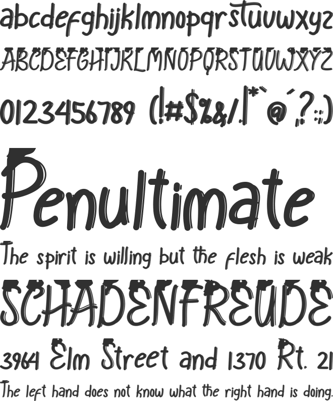 Easter Warmth font preview