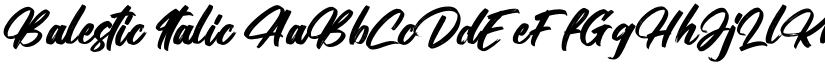 Balestic Italic font