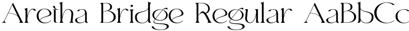 Aretha Bridge Regular font