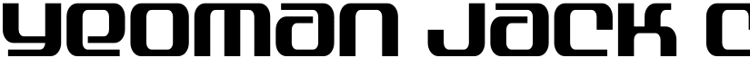 Yeoman Jack Condensed Regular font